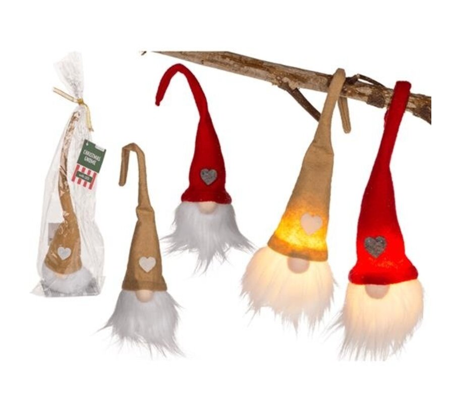 Kerstkabouter met ledlicht