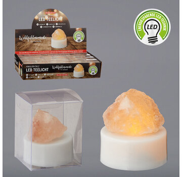Led-theelichtje Himalaya zoutsteen