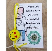 Ontdek De Kracht Van De Lach - Kaartje Met Smiley