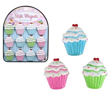 Magneet Cupcake Set Van 12