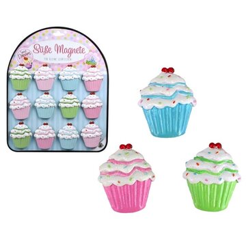 Magneet Cupcake Set Van 12