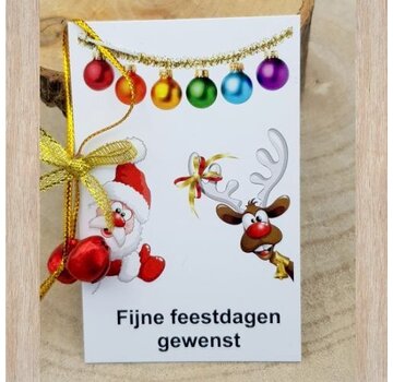 Kerstkaartje met kerstbelletjes