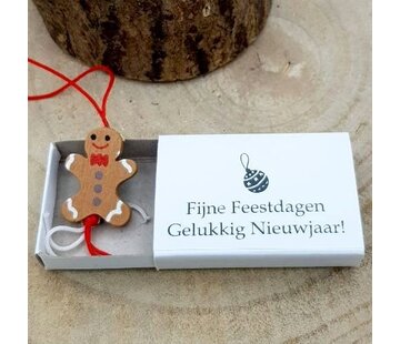 Wensdoosje Fijne Feestdagen Peperkoekman