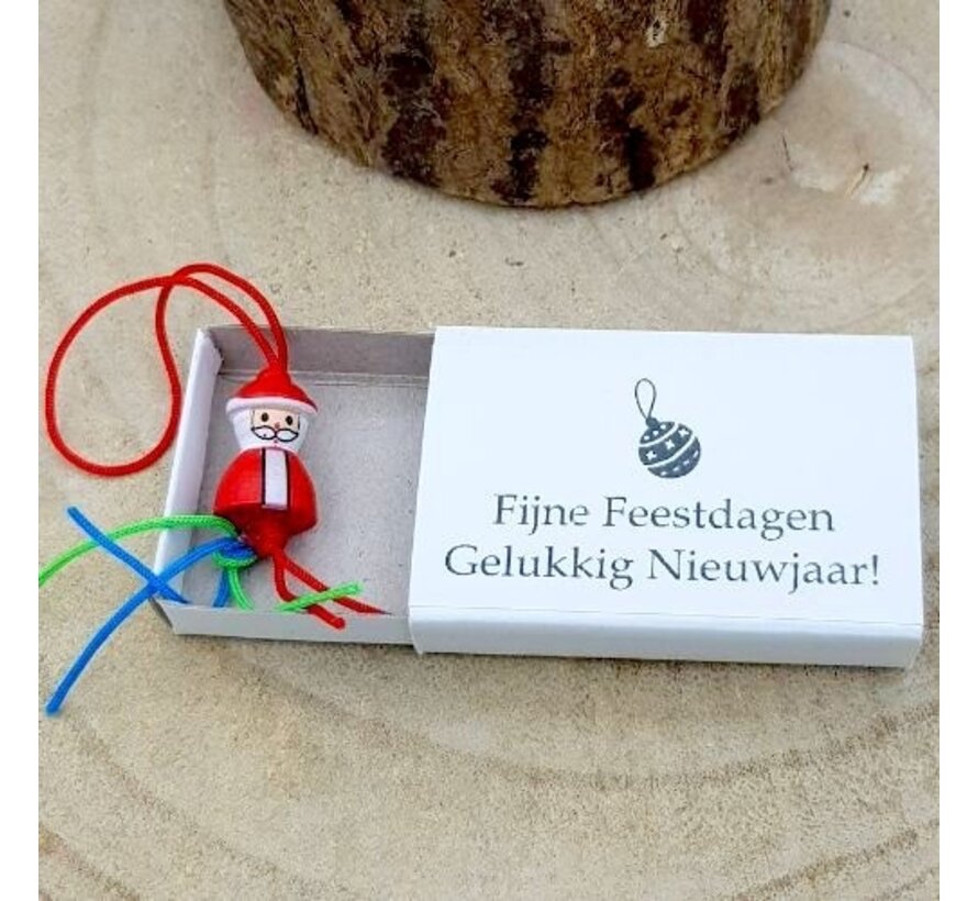 Wensdoosje Fijne Feestdagen Kerstman