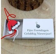 Wensdoosje Fijne Feestdagen - Kerstmuts