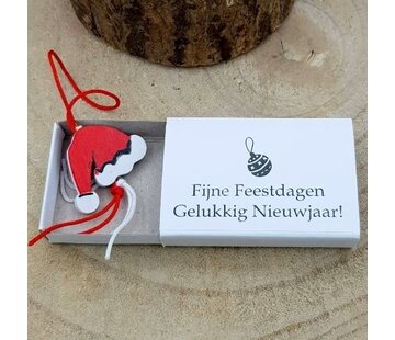 Wensdoosje Fijne Feestdagen - Kerstmuts