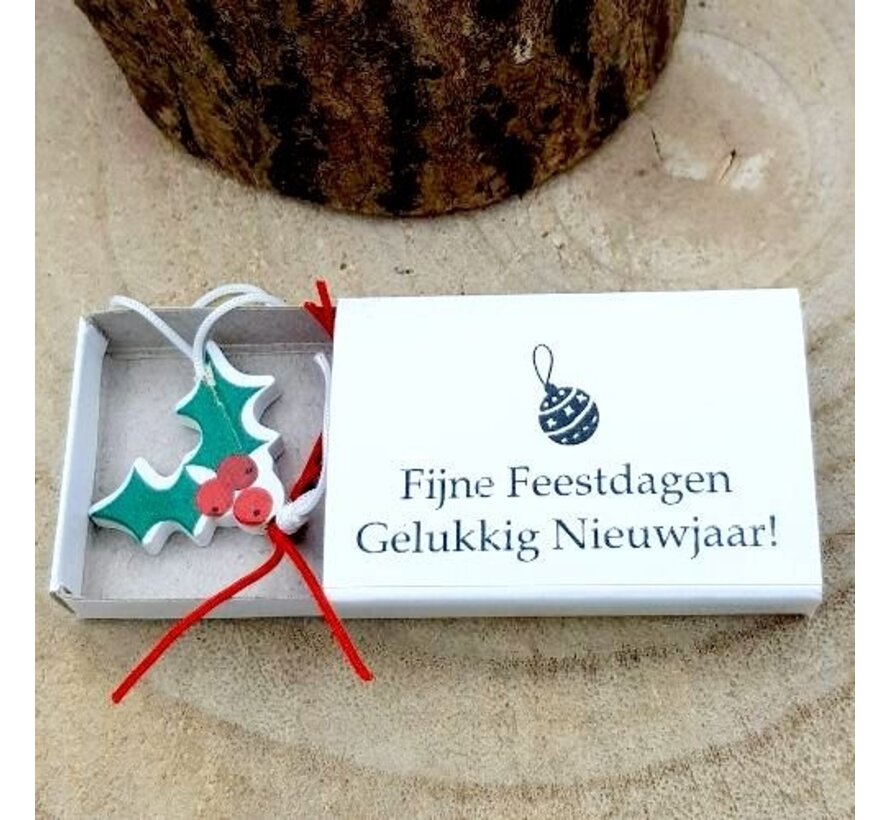 Wensdoosje Fijne Feestdagen - Hulsttakje