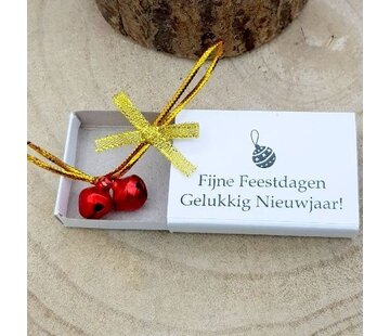 Wensdoosje Fijne Feestdagen - Belletjes