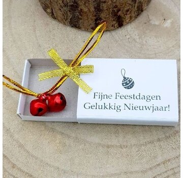 Wensdoosje Fijne Feestdagen - Belletjes