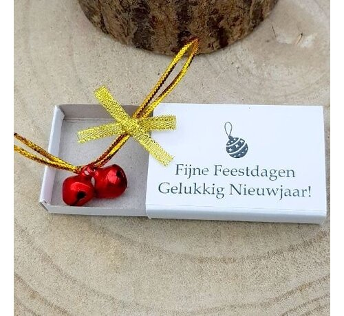 Wensdoosje Fijne Feestdagen - Belletjes