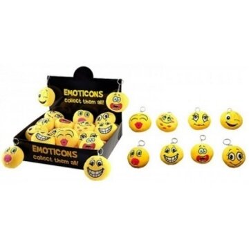 Emoji Emoticon Smiley Sleutelhanger groot