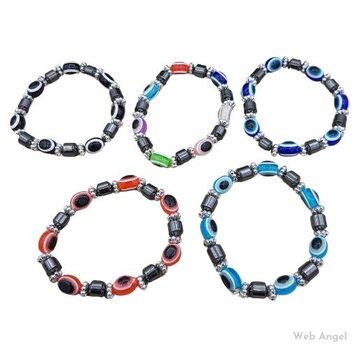 Boze oog armband gekleurd
