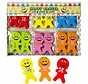 Smiley poppetjes gummen - set van 2 gummen