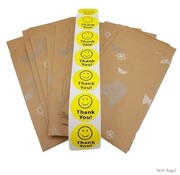 Set van 10 Cadeauzakjes met Vlinders en "Thank You!" Stickers