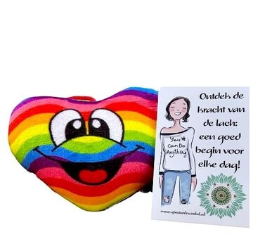 Regenboog Hart Pluche - Ontdek de Kracht van de Lach