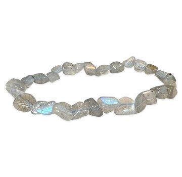 Armband met getrommelde Labradoriet