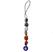 Boze oog hanger met Chakra edelstenen