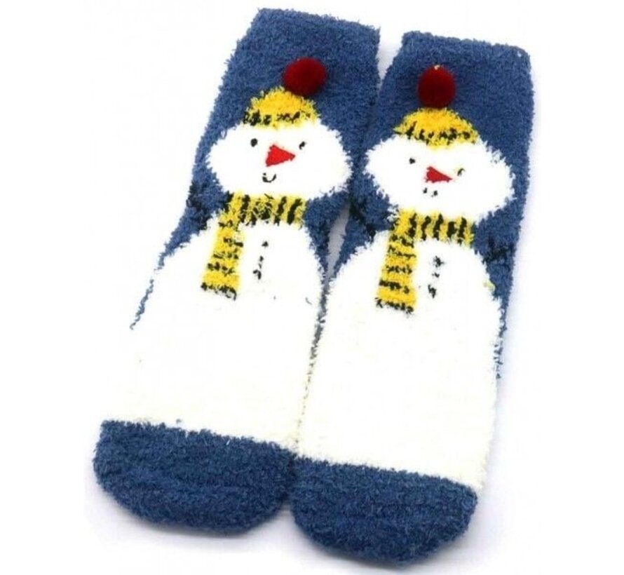 Fluffy sokken sneeuwpop