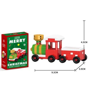 Bouwblokjes kerst trein