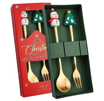 2-delige Kerst Bestek Set