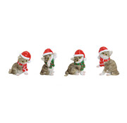 Kat met kerstmuts
