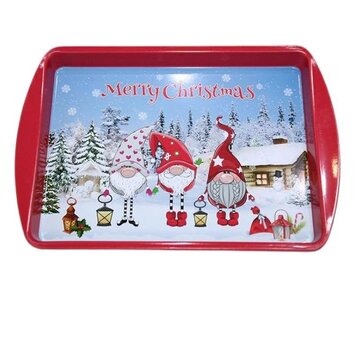 Klein Kerstdienblad Kerstkabouters