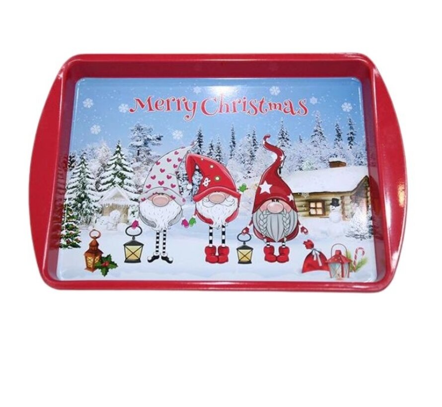 Klein Kerstdienblad Kerstkabouters