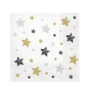 Servetten  Sterren 33 x 33 cm