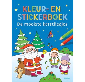 Kleur- en stickerboek Kerstliedjes