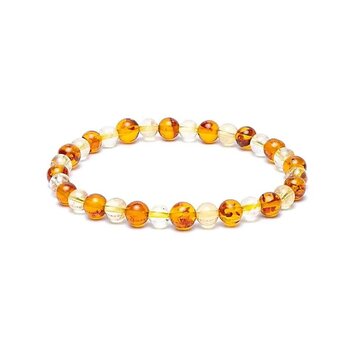 Armband amber/citrien elastisch
