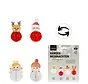 Hanger Kerst Honingraat - set van 4