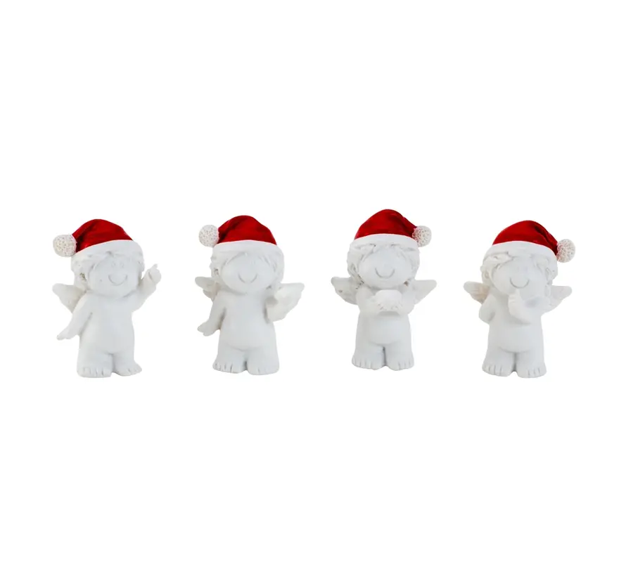 Engel met kerstmuts