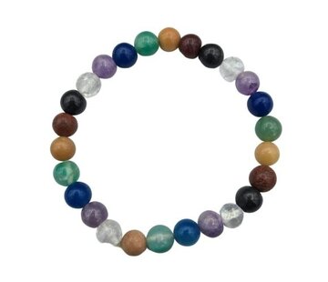 Chakra Armband met Edelstenen (18 cm)
