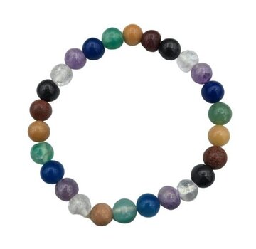 Chakra Armband met Edelstenen (18 cm)