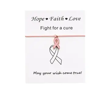 Armbandje pink ribbon