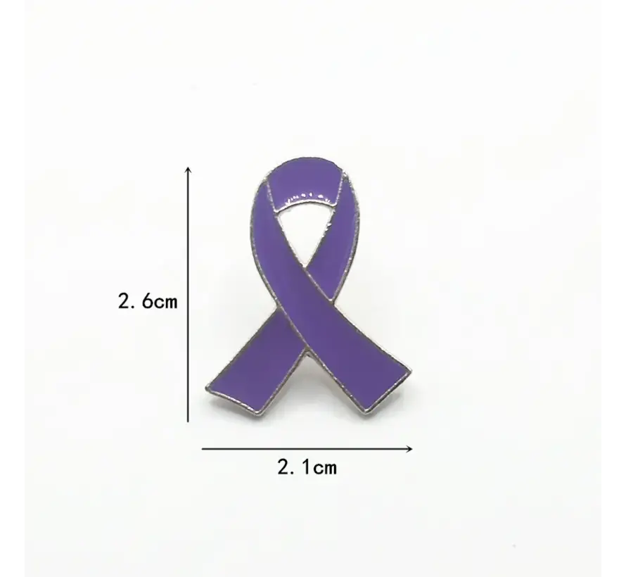 Paars lintje pin
