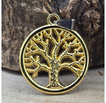 Levensboom hanger goudkleurig