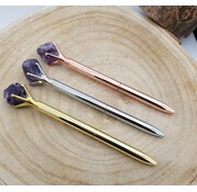 Pen met Amethist - 3 stuks
