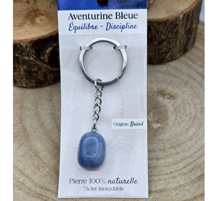 Sleutelhanger Blauwe Aventurijn