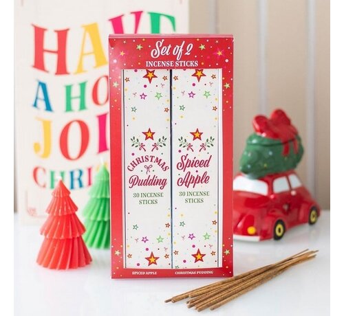Set van 2 nostalgische kerstwierookstokjes pakket