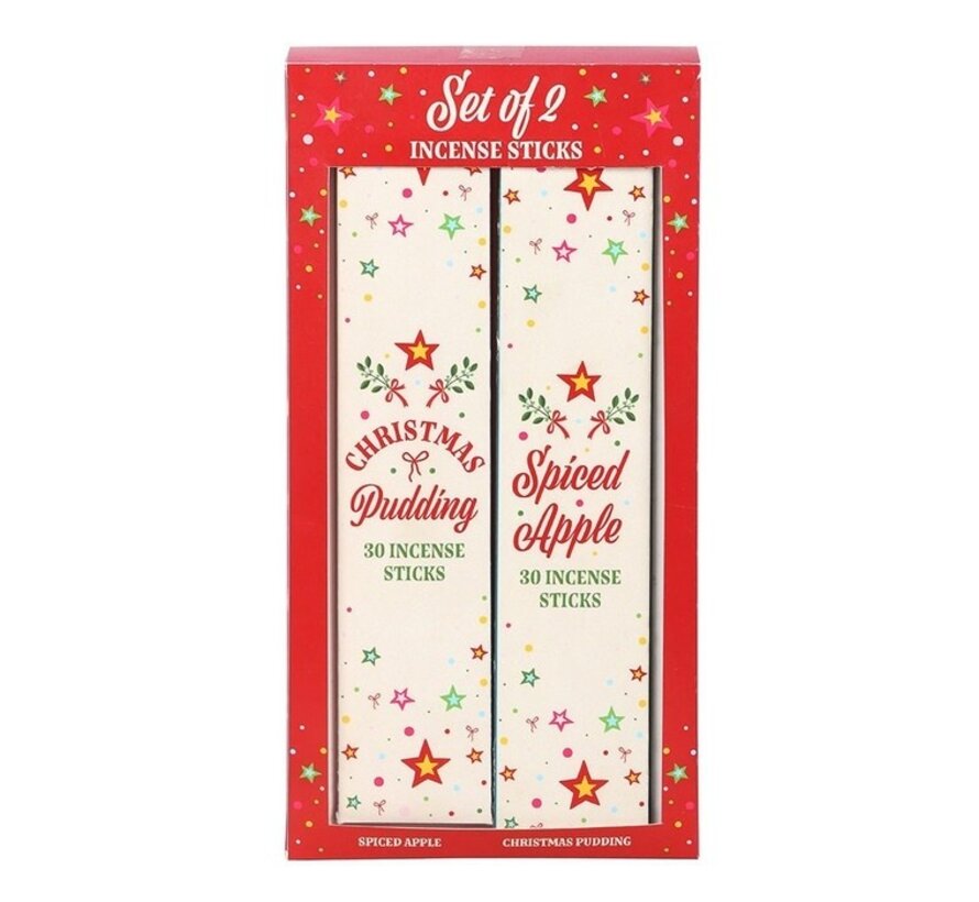 Set van 2 nostalgische kerstwierookstokjes pakket
