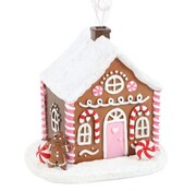 Roze peperkoekenhuis wierook kegelbrander