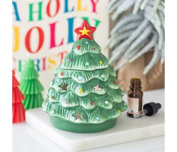 Nostalgische kerstboom oliebrander