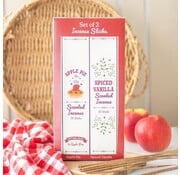 Set van 2 - appeltaart- en kruidenvanille wierookstokjes