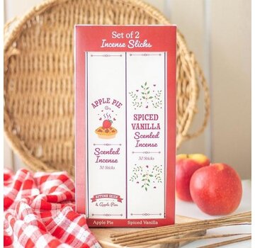 Set van 2 - appeltaart- en kruidenvanille wierookstokjes