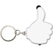 Sleutelhanger ok duimpje met ledlicht - Kleur wit