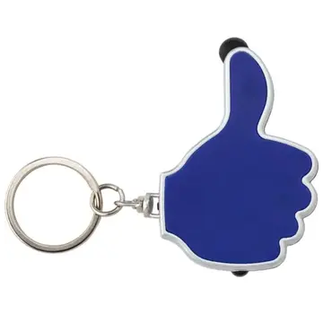 Sleutelhanger ok duimpje met ledlicht - Kleur blauw