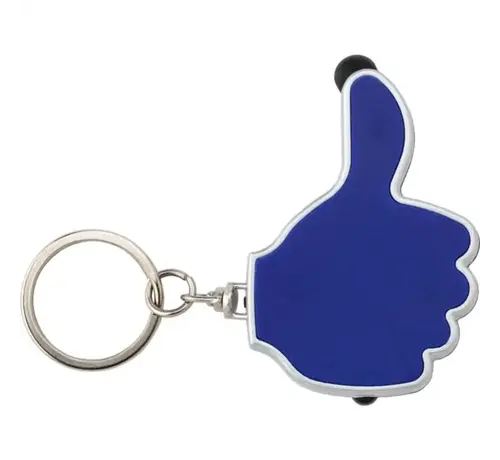 Sleutelhanger ok duimpje met ledlicht - Kleur blauw