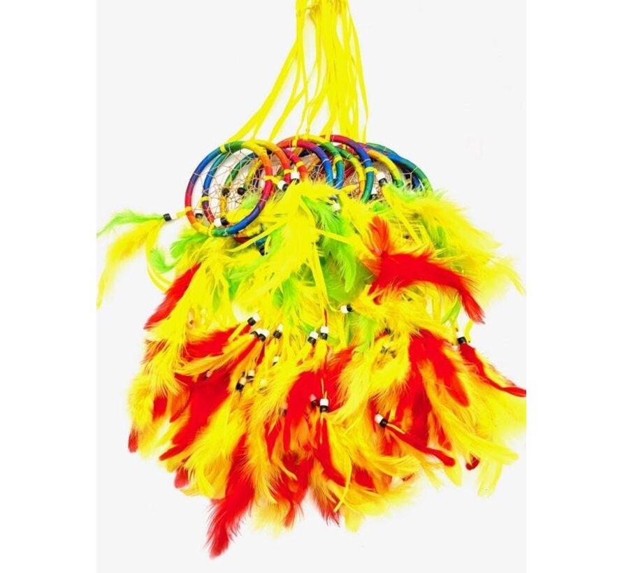 Regenboog dromenvanger 8 cm