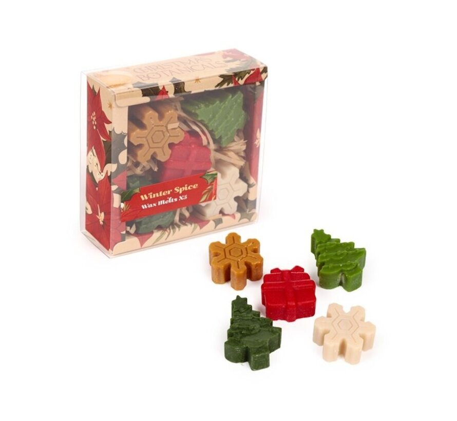 Winterkruiden Botanische Kerstmis Set 5 Waxmelts